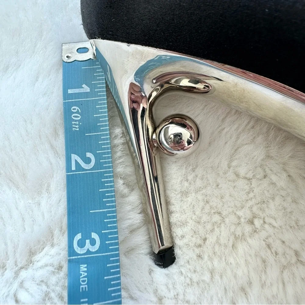 Chanel women shoes with metal heels size 36EU Authentic Retail 1450$